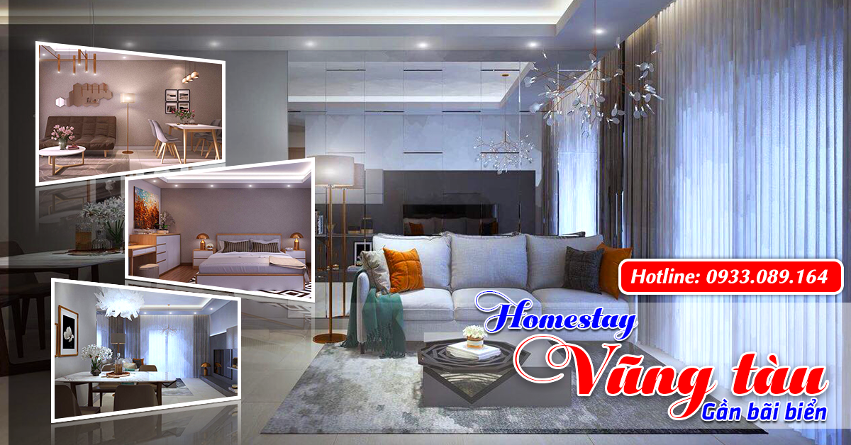 Cho thuê homestay căn hộ nghỉ dưỡng cao cấp gần biển cho nhóm cặp đôi giá rẻ vũng tàu