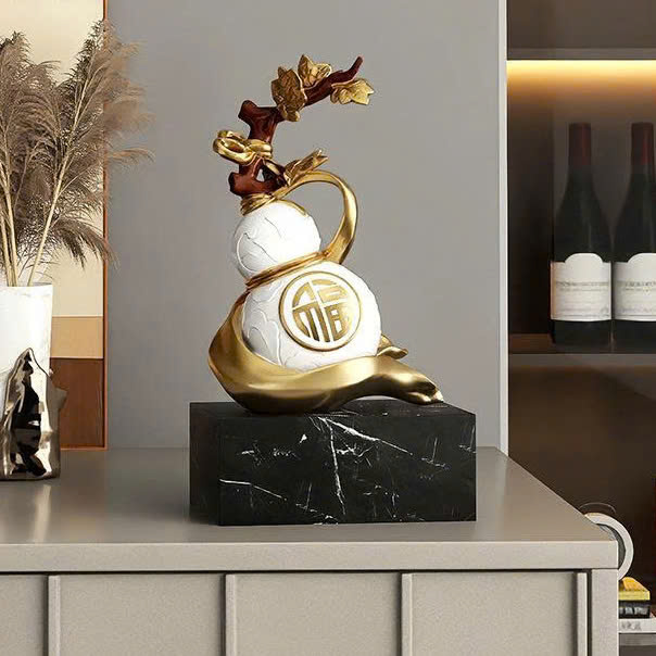 Bình hồ lô decor trang trí để bàn phong cách Trung Hoa 015
