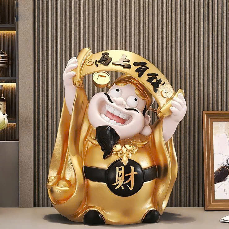 Tượng Thần Tài sáng tạo decor trang trí thu hút tài lộc 016