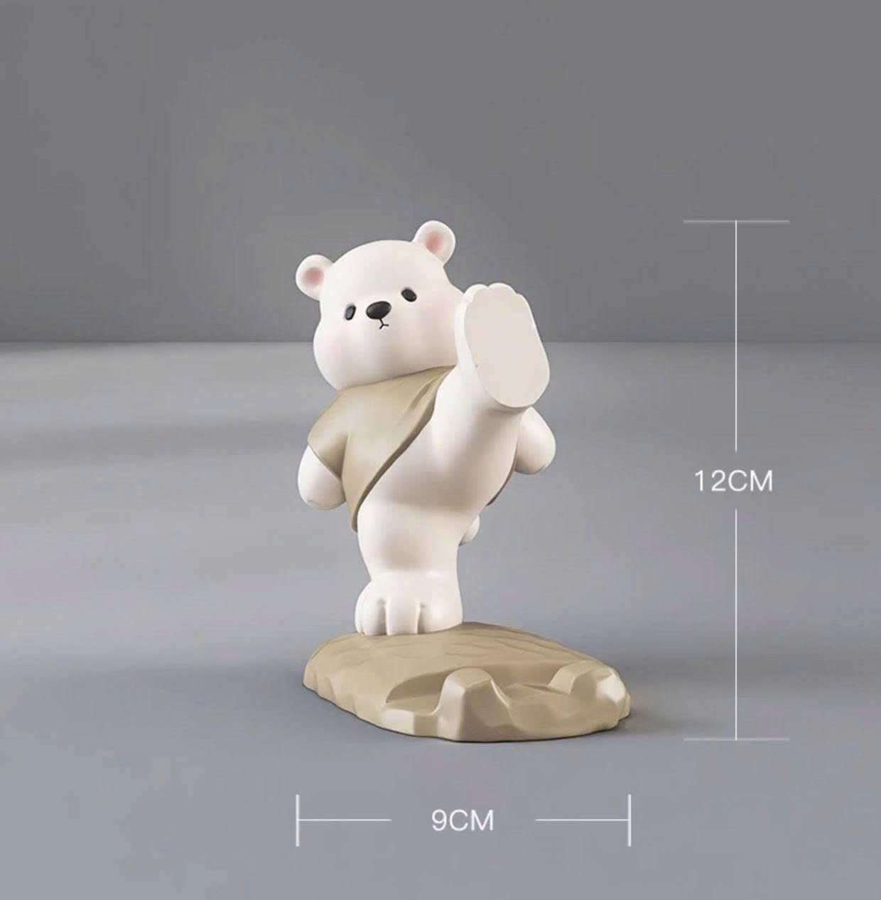 Giá đỡ điện thoại decor trang trí hình gấu trắng 047