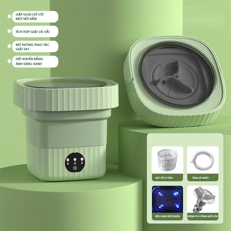 Máy giặt mini gấp gọn diệt khuẩn MG010
