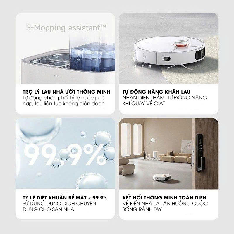 Robot hút bụi lau nhà thông minh RB001