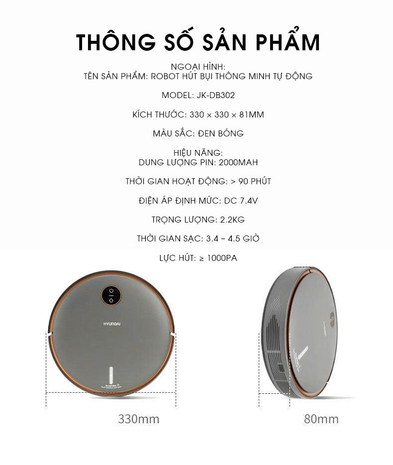 Robot hút bụi điều khiển từ xa không dây RB006