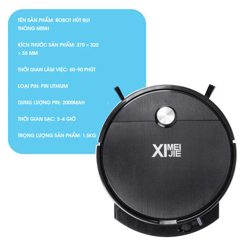 Robot quét nhà thông minh 6 chế độ điều khiển từ xa RB007