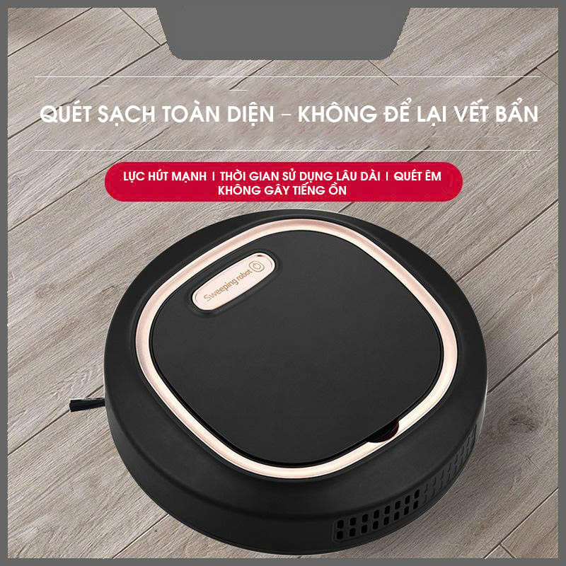Robot quét nhà thông minh 3 trong 1 cảm ứng chạm hút thiết kế gọn nhẹ RB018