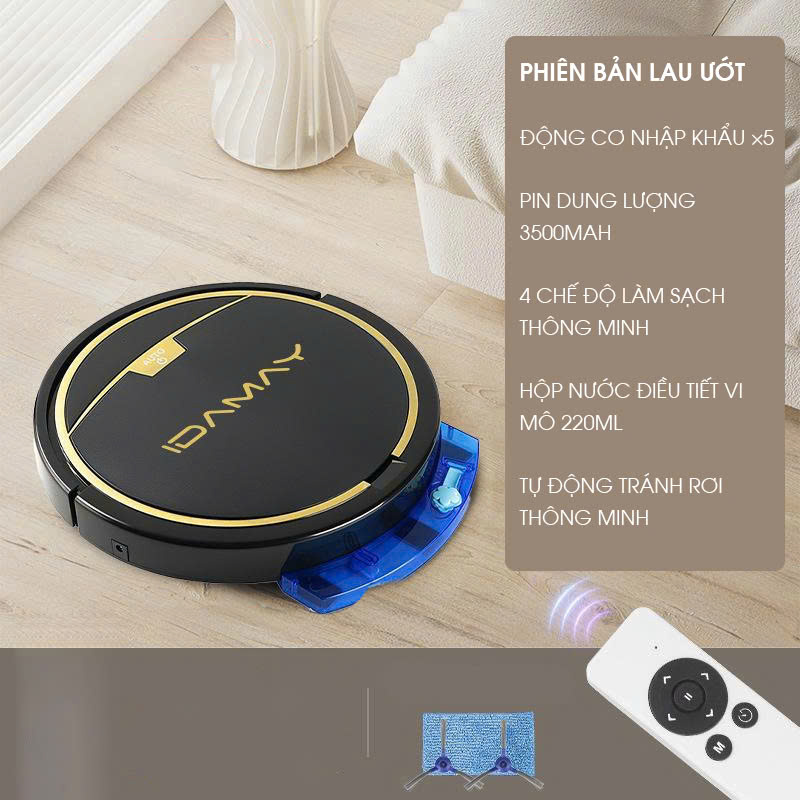 Robot hút bụi lau nhà thông minh phiên bản cao cấp RB019