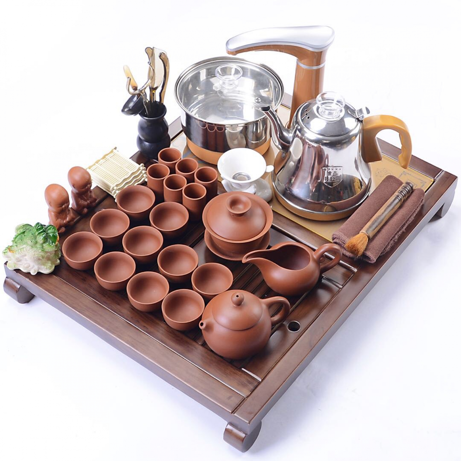 0058 BỘ BÀN TRÀ ĐIỆN THÔNG MINH MINI ( BÀN ĐÁ, BÀN GỖ ) 55X43X7.5