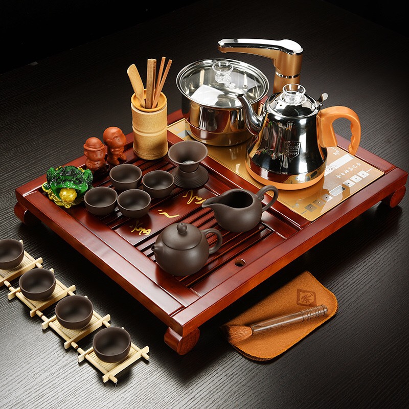 Khay trà điện đa năng bằng gỗ kiểu Nhật giá rẻ Cần Thơ