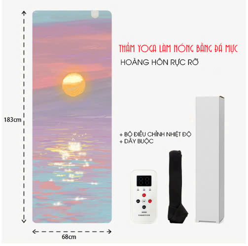 004 - Thảm tập yoga sưởi ấm bằng điện graphene pu cao su tự nhiên