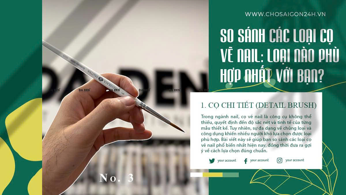 So sánh các loại cọ vẽ nail: Loại nào phù hợp nhất với bạn?