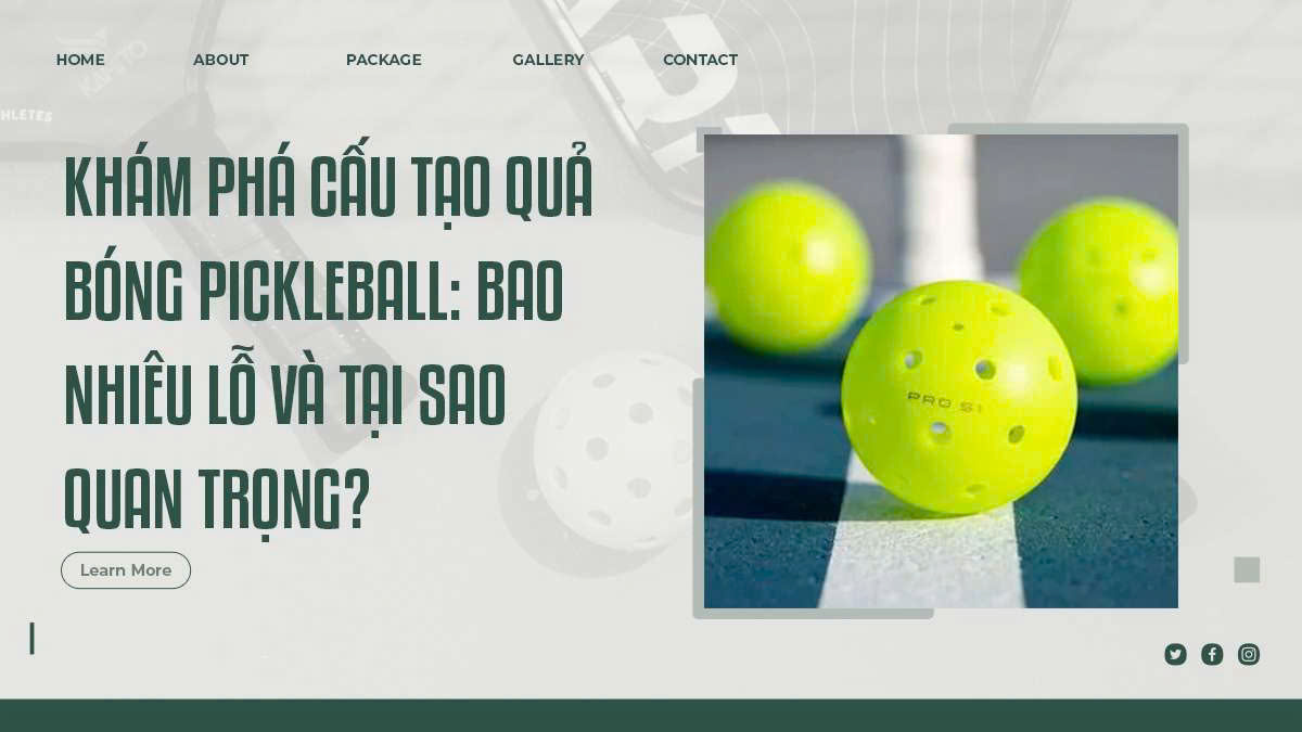 Khám Phá Cấu Tạo Quả Bóng Pickleball: Bao Nhiêu Lỗ Và Tại Sao Quan Trọng?