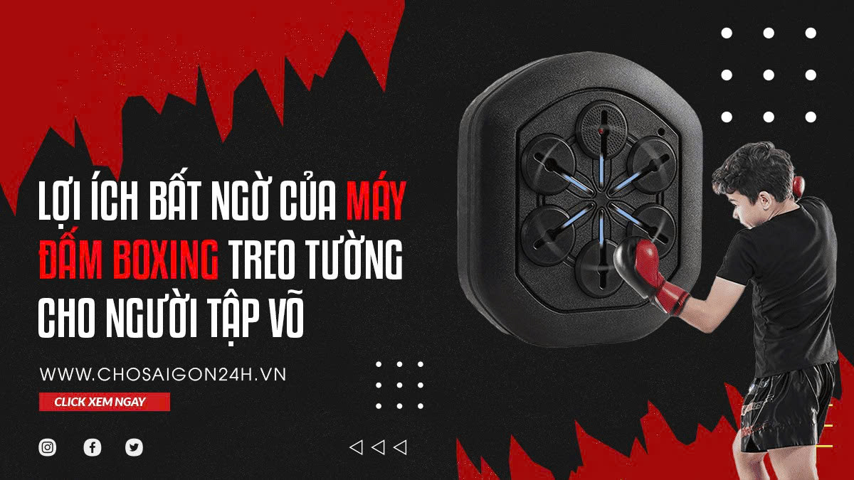 Lợi Ích Bất Ngờ Của Máy Đấm Boxing Treo Tường Cho Người Tập Võ