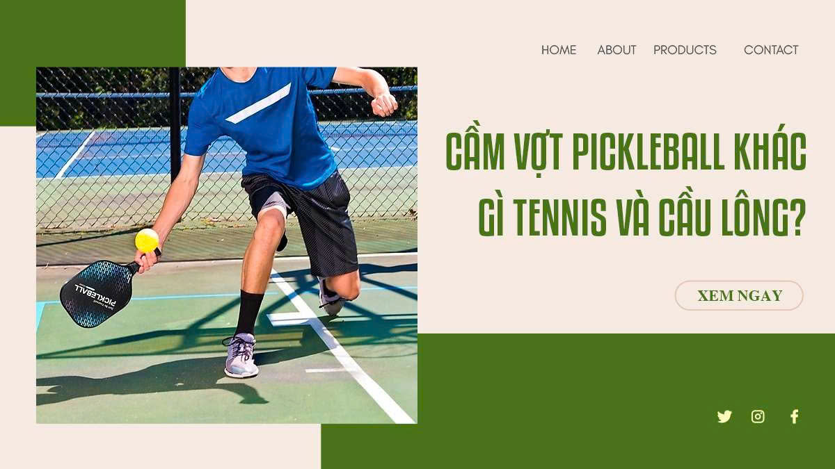 Cầm Vợt Pickleball Khác Gì Tennis Và Cầu Lông?