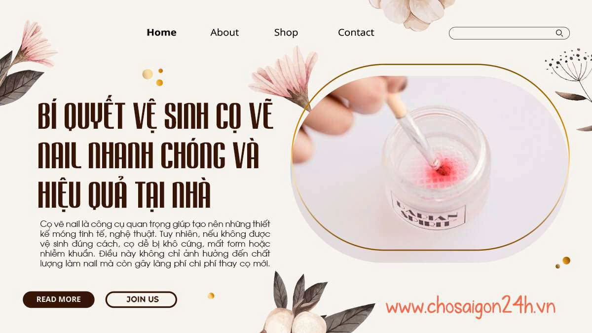 Bí quyết vệ sinh cọ vẽ nail nhanh chóng và hiệu quả tại nhà