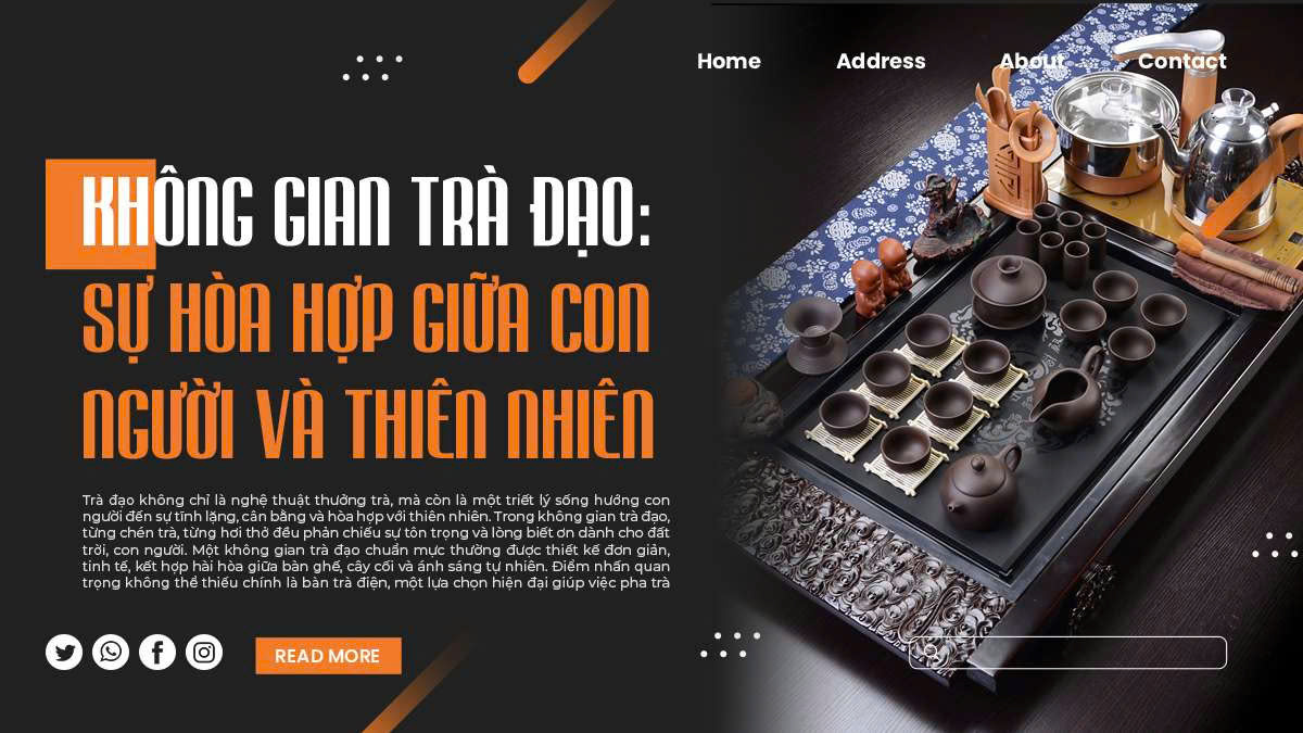 Không gian trà đạo: Sự hòa hợp giữa con người và thiên nhiên