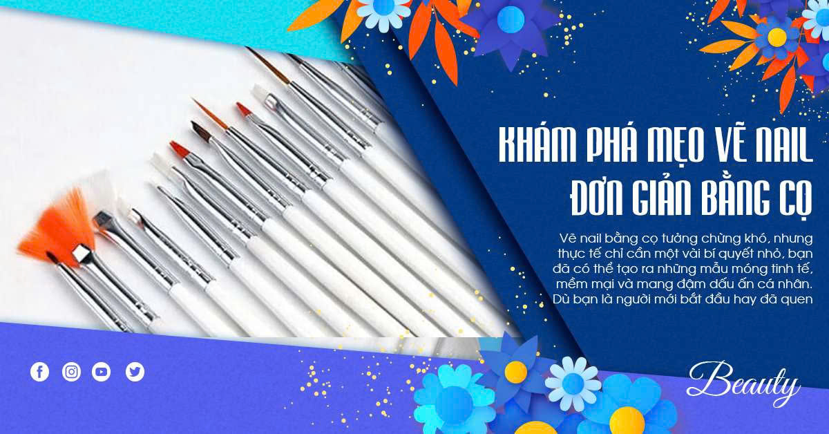 KHÁM PHÁ MẸO VẼ NAIL ĐƠN GIẢN BẰNG CỌ