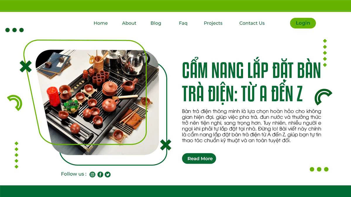 Cẩm nang lắp đặt bàn trà điện: từ A đến Z