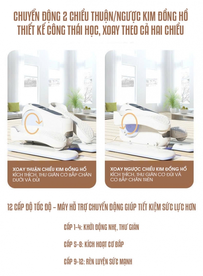 Máy tập chân tập thể dục tại nhà bằng điện đa chức năng 005