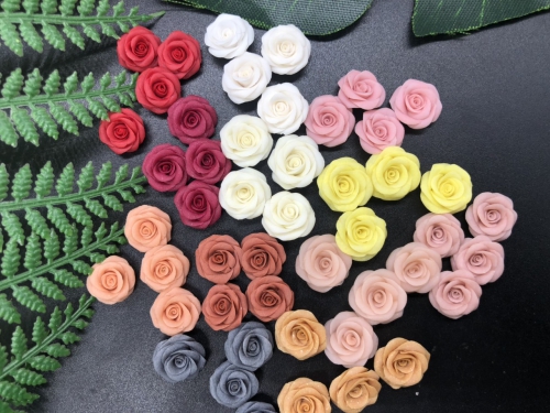 0900 Hoa hồng 3D trang trí móng
