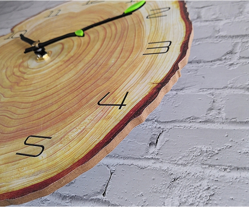 Đồng hồ treo tường kiểu dáng gỗ mới đẹp 065