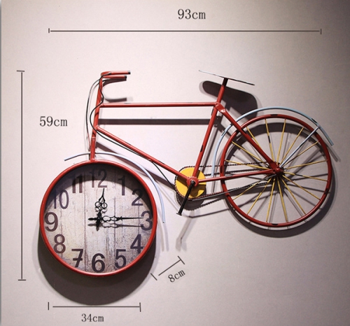 Đồng hồ treo tường hình xe đạp retro đẹp 068