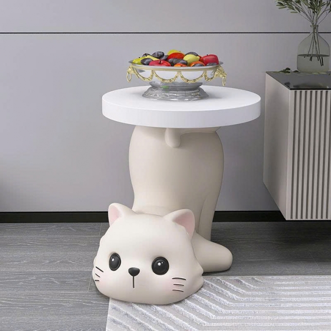 Bàn decor trang trí mèo lộn ngược đáng yêu 035