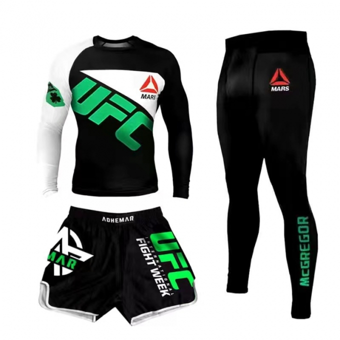 Bộ 3 món quần áo Rashguard BJJ MMA 029