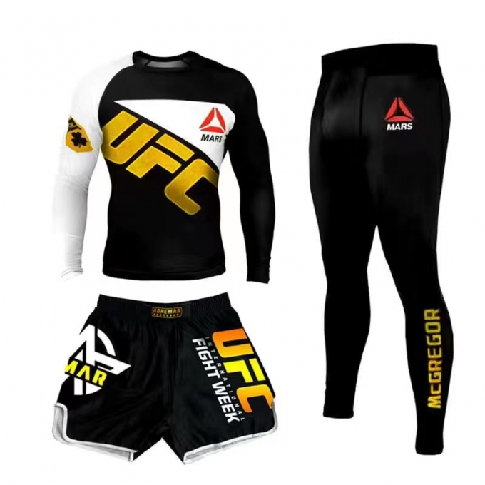 Bộ 3 món quần áo Rashguard BJJ MMA 029