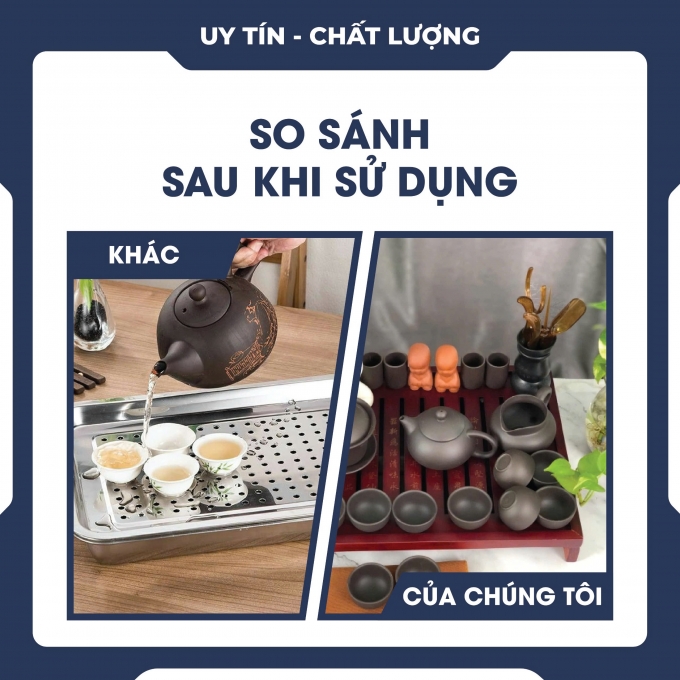 Bộ bàn trà gỗ mini 43X26X6CM 0074