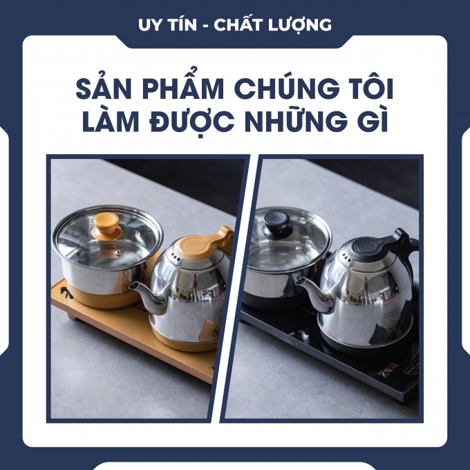 Bộ bếp trà vòi xoay tự động 0037