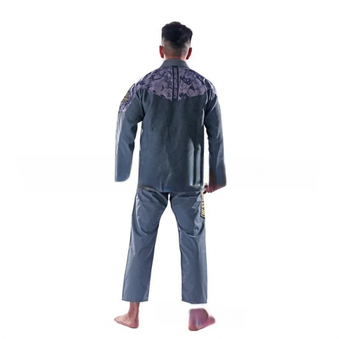 Bộ đồ tập võ thuật BJJ GI có hoa văn cao cấp 004