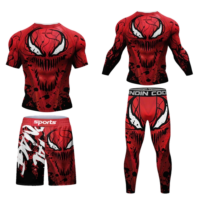 Bộ quần áo Rashguard tập luyện BJJ MMA bơi lội cao cấp 053