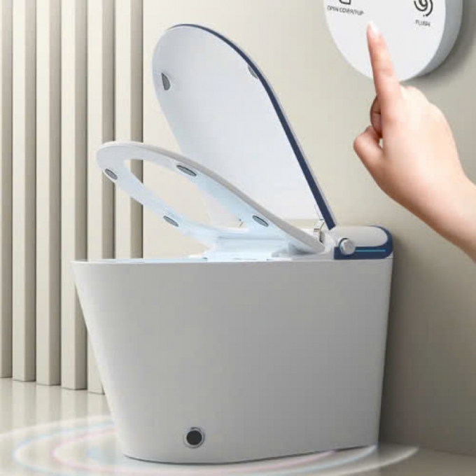 Bồn cầu thông minh hoàn toàn tự động không giới hạn áp suất nước 023