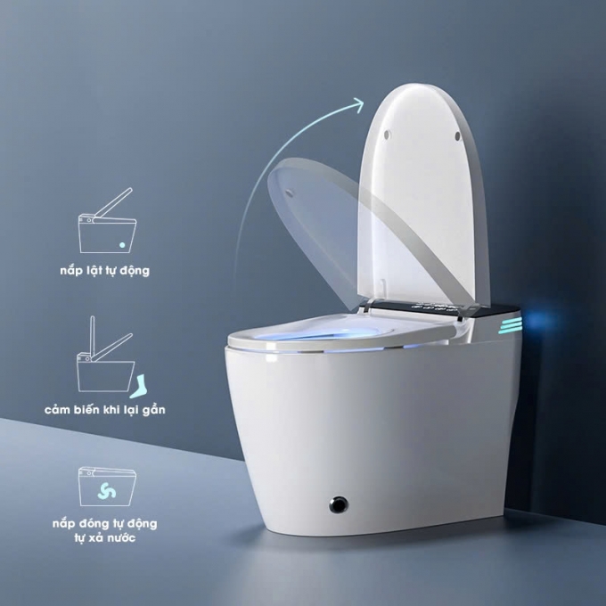 Bồn Cầu Thông Minh Khử Trùng Bằng Giọng Nói Đa Chức Năng 028