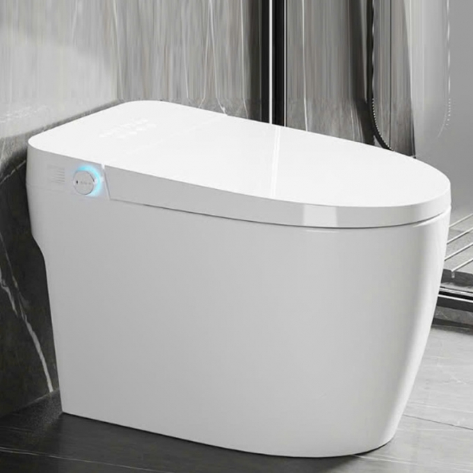 Bồn cầu thông minh tích hợp tấm chắn xốp chống giọt bắn 018