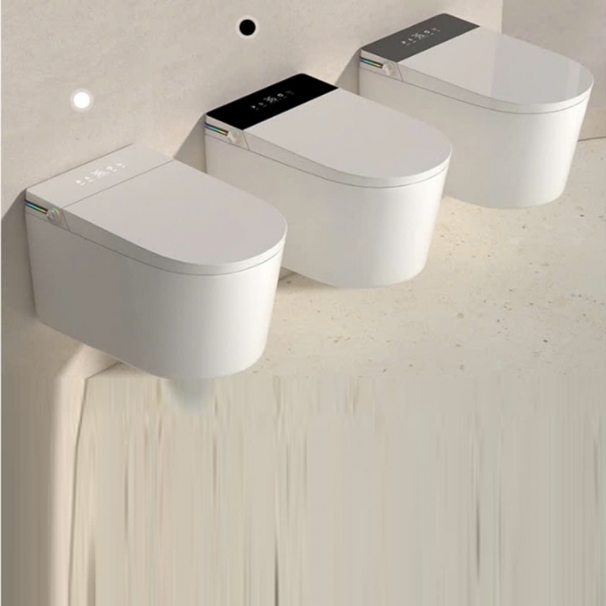 Bồn cầu thông minh treo tường kích thước nhỏ 017