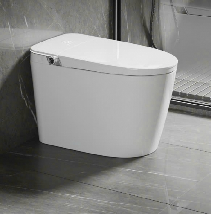 Bồn cầu thông minh tự động làm sạch không áp lực nước khử trùng cảm ứng 008