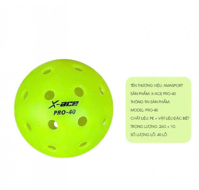 Bóng tập pickabell X- ACE Pro 40 AMAsport 1 trái 008