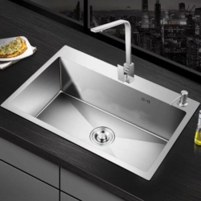 Chậu rửa chén bát 1 ngăn rộng rãi sang trọng 004
