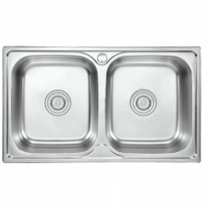 Chậu rửa chén bát 2 ngăn inox đẹp cao cấp 007