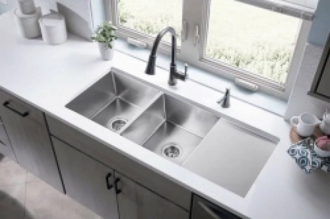 Chậu rửa chén bát inox 2 ngăn cao cấp 003