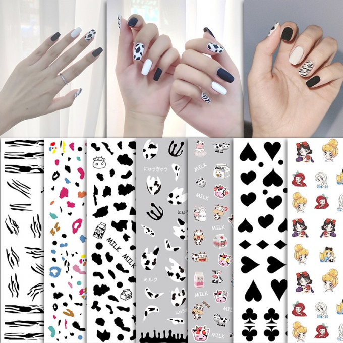 Miếng dán móng tay 3D nail sticker chủ đề logo các thương hiệu nổi tiếng 12  mẫu lẻ 1 tấm  Lazadavn