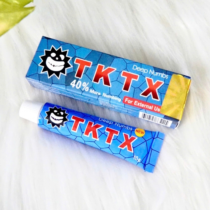 Kem tê TKTX 40% xanh phun xăm thẩm mỹ HQ 10g 072