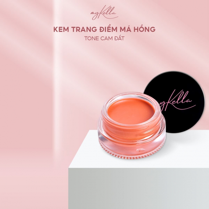 Kem Trang Điểm Má Hồng – Môi – Mắt myKella Multi Purpose Balm Peach (tone cam đất) 8.5g