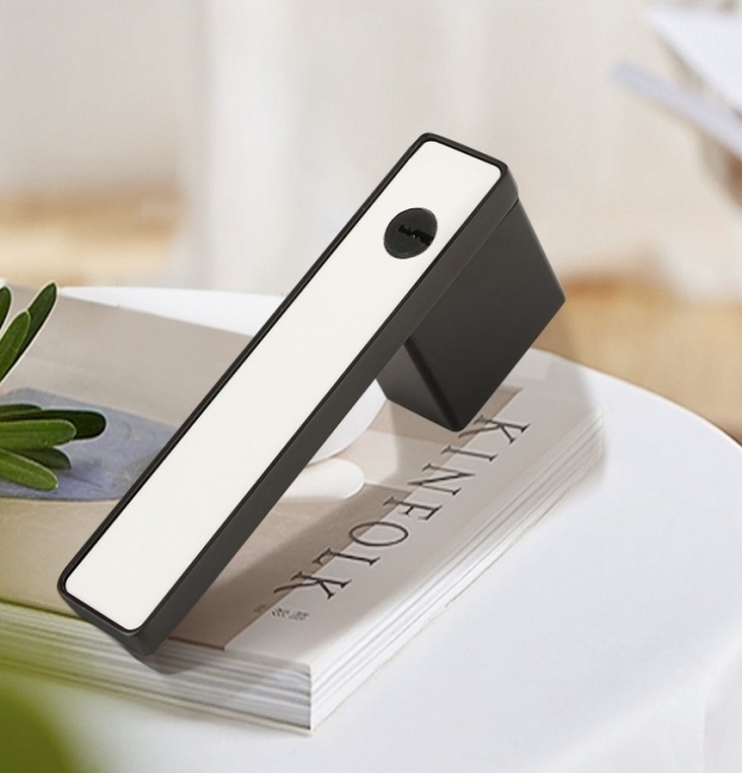 Khóa Cửa Tay Gạt Đen Trắng Tối Giản 153