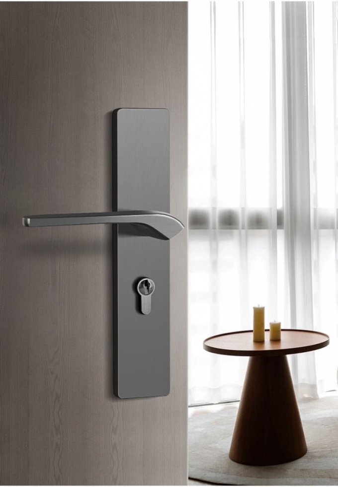 Khóa cửa tay gạt hợp kim phong cách hiện đại 142