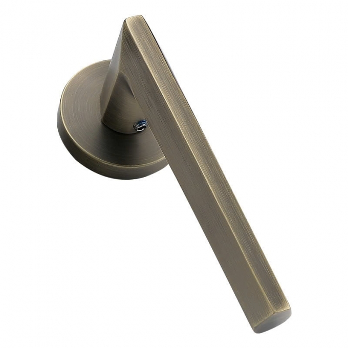 Khóa cửa tay gạt màu đồng mờ sang trọng cho cửa gỗ 161