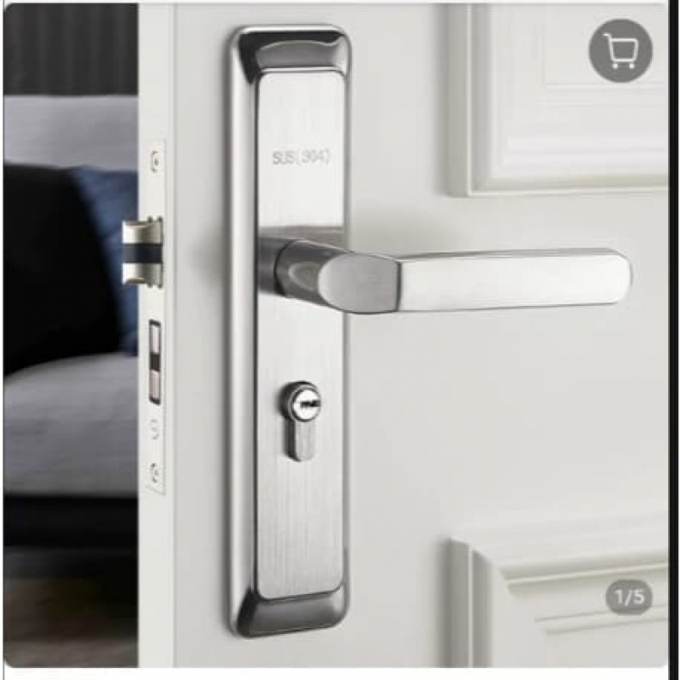 Khóa cửa tay gạt phòng ngủ bằng thép không gỉ KCSP012