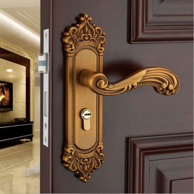 Khóa cửa tay gạt tinh tế phong cách cổ điển KCSP007