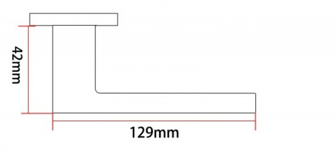 Khóa Tay Gạt Hộp Đen Viền Trắng Sang Trọng 156